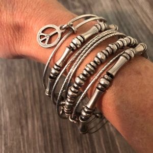 Alex and Ani Jewelry - 🎉HP🎉 Alex and Ani Rafaelian-Silver 8 Bracelets Alex and Ani Jewelry - 🎉HP🎉 Alex and Ani Rafaelian-Silver 8 Bracelets